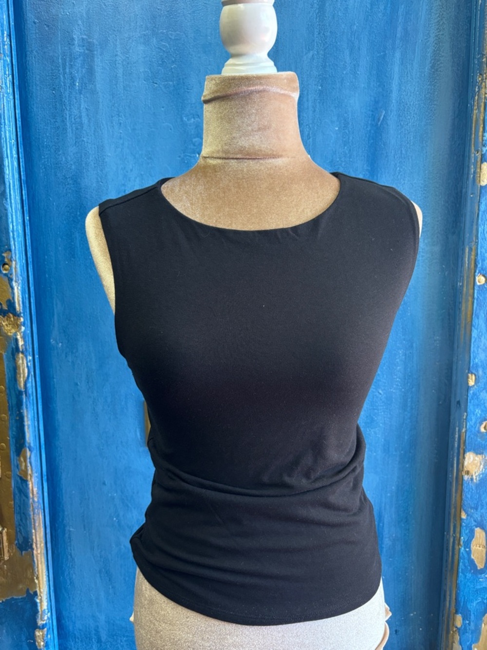 Classic Black Sleeveless Women's Top